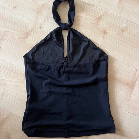 Elegant Black Halter Top Dynamite Going Out Top - Picture 3 of 4